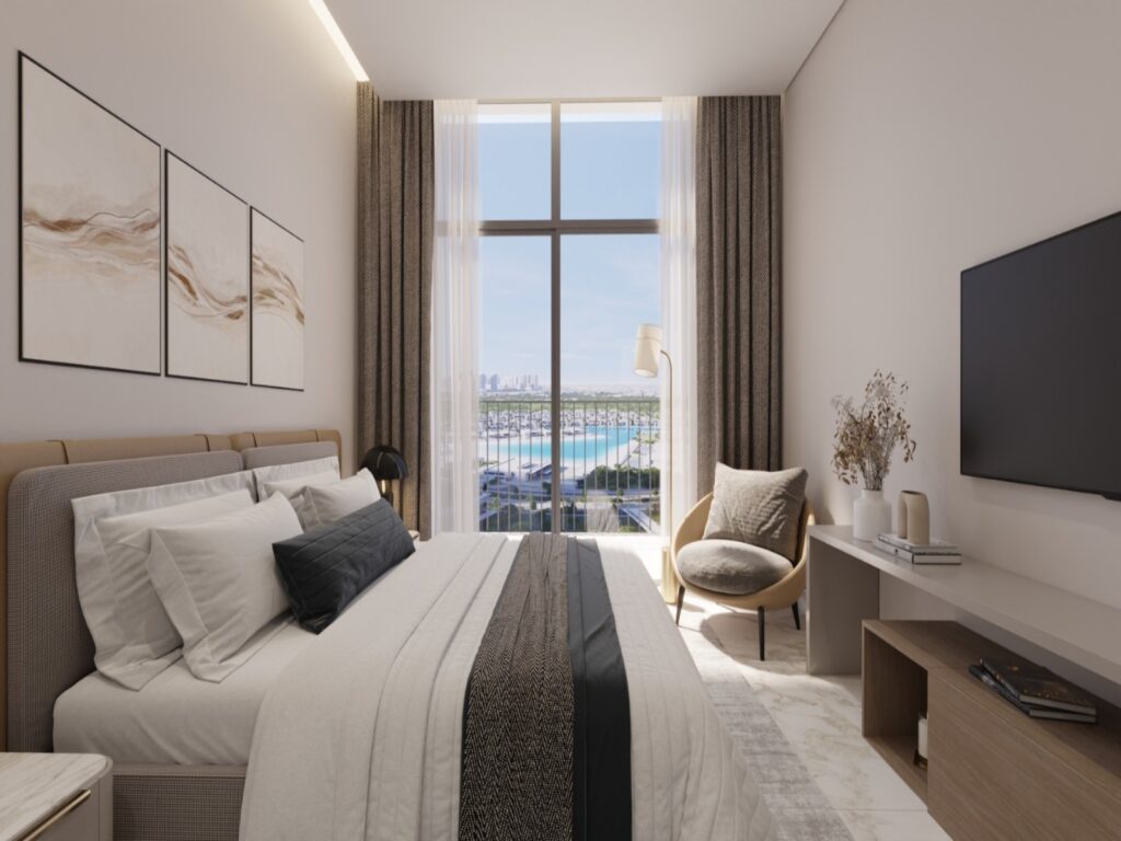 Lagoons & Meydan Racecourse View | High Floor | 340 Riverside Crescent